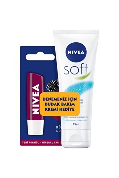 NIVEA 75 ml Alana Lip Care - Soft Hand and Body Cream, 5.5 ml Free Blackberry...