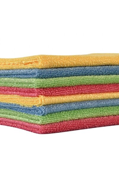 Spark (4 Adet) 2308 Premium Mikrofiber Genel Temizlik Toz Ve Cam Bezi 40x40 Cm. Mix