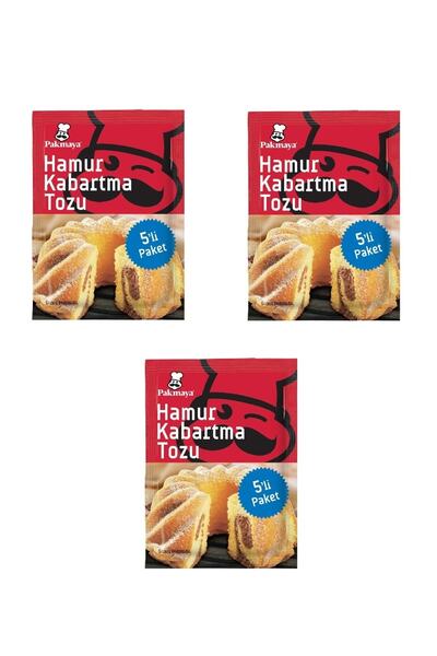 Pakmaya Hamur Kabartma Tozu 5'li X 3 Adet