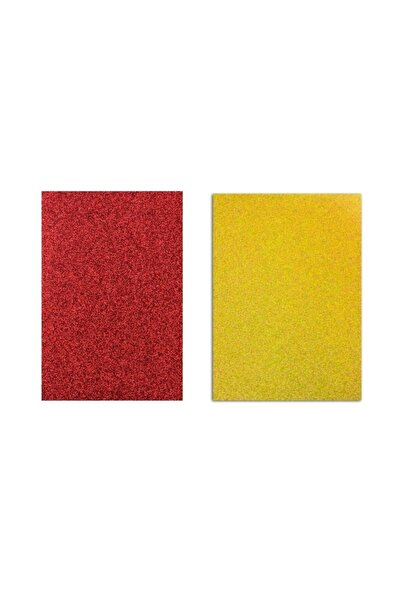 Ticon Simli Fon Kartonu. 50x70 Ebat. 2 Adet. 1 Adet Sarı. 1 Adet Kırmızı
