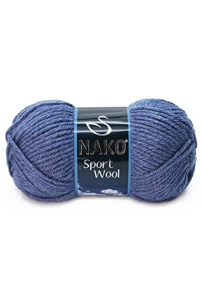 NAKO 1 Adet Sport Wool 23162 Denim Melanj Renkli El Örgü Ipi