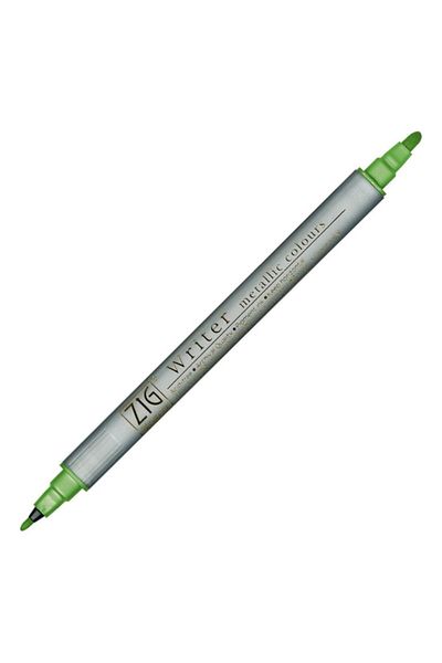 Zig 8000 Double Sided Metallic Invitation Pen N:128 Light Green