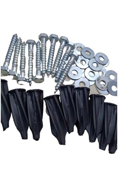 Vadastore Klima Gaz Beton Dübel Siyah Takım( Civata-pul-pls) 50 Adet