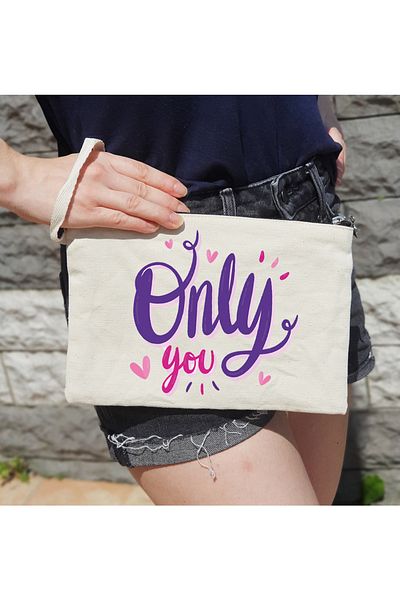 PEKSHOP Τσάντα Clutch - Τσάντα μακιγιάζ με επένδυση μόνο σε εσάς