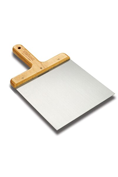 Badem10 Dekor 055 Macun Küreği Ahşap Saplı Paslanmaz Çelik 16 Cm Mala