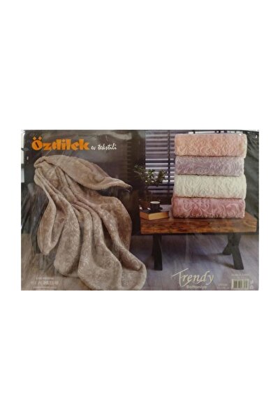 Özdilek Çift Kişilik Trendy Embos Battaniye Fuşya