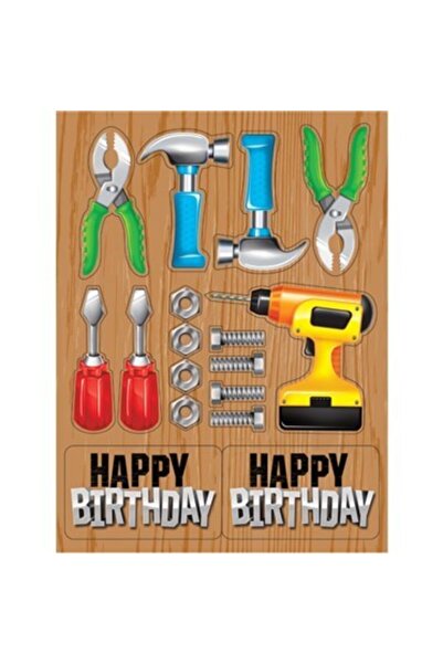 Parti Dünyası Tamirci Partisi Sticker 4 Adet