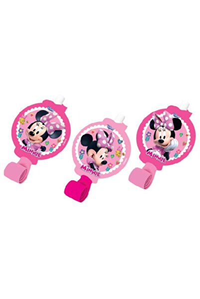 Parti Dünyası Pembe Minnie Mouse Kaynana Dili 6 Adet