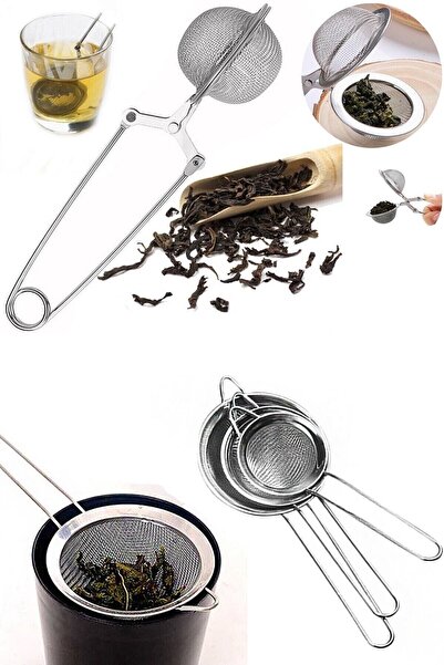 Stainless Steel Tong Tea Strainer & Steel Stainless 3 Size Tea Strainer