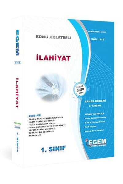 Egem Eğitim Yayınları Güncel Ilahiyat 1.sınıf 2.dön Konu Anlatımlı Çözümlü So...