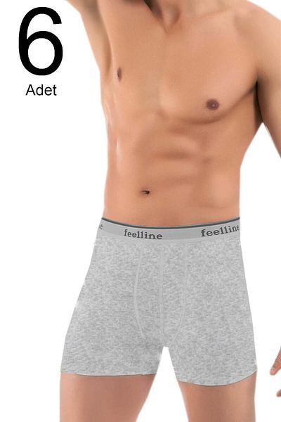 Feelline Ανδρικά μποξεράκια Lycra 6 συσκευασιών