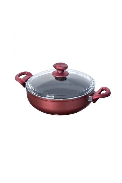 gülsan Nar Çiçeği 26 Cm Basık Tencere Nehir Titanium