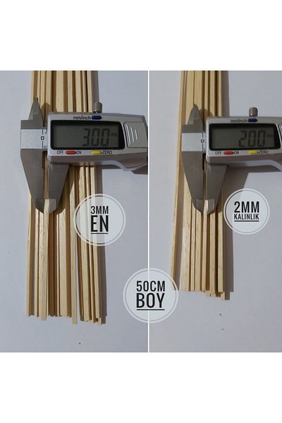 Özdemir Mobilya Ayous Wooden Model Streamer 2mmx3mmx500mm 10 Pieces