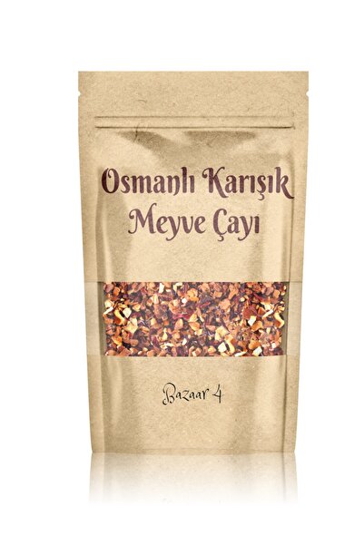 BAZAAR 4 Osmanlı Meyve Çayı Bitki Çayı 125 Gr ( Ottoman Tea ) 1. Kalite Taze Ürün