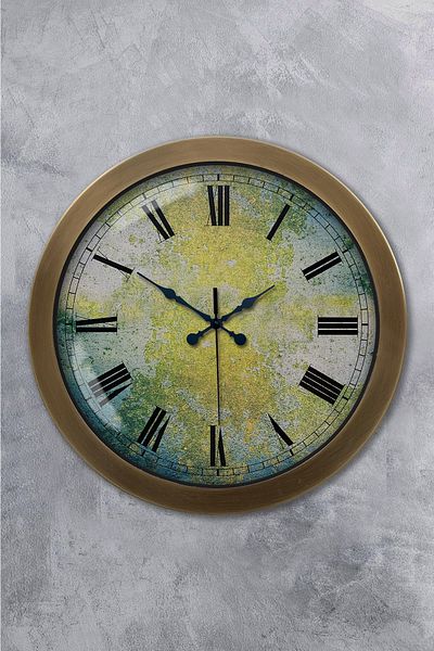 Kasva Concept 36 cm Antique Metal Modern Wall Clock