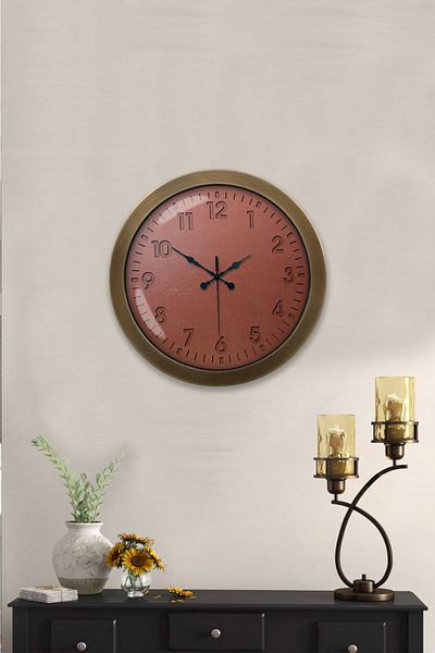 Kasva Concept Gift 36 cm Antique Metal Classic Wall Clock