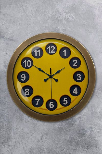 Kasva Concept Gift 36 cm Antique Metal Vintage Telephone Wall Clock