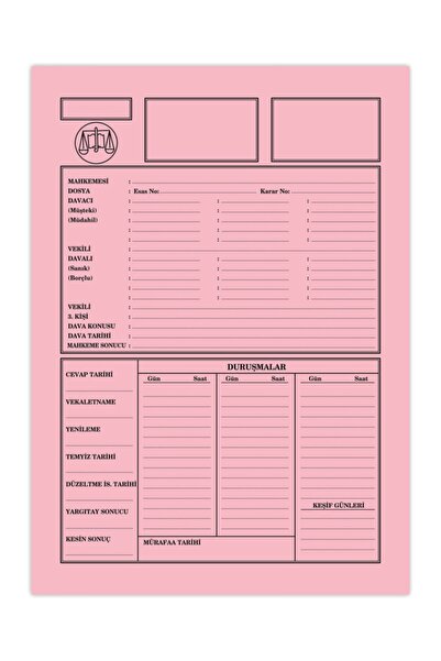 Kaya ملف محاماة مكتب المحاماة Icra باللون الوردي (حجم صغير) عبوة من 50 قطعة ع...