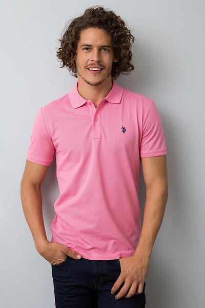 U.S. Polo Assn. Ανδρικό μπλουζάκι πόλο με λαιμόκοψη G081GL011.000.591733