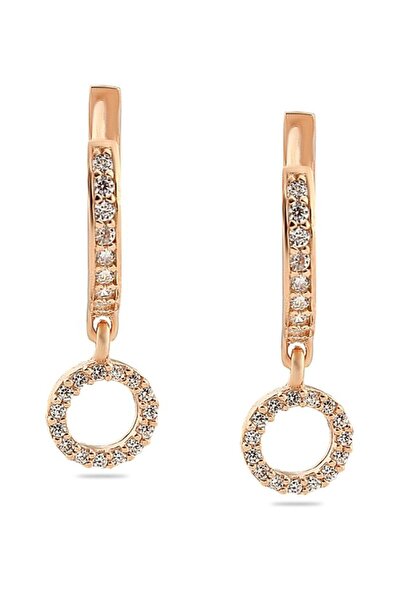 Welch Kadın 925 Ayar Gümüş Taşlı Halka Küpe WKP118