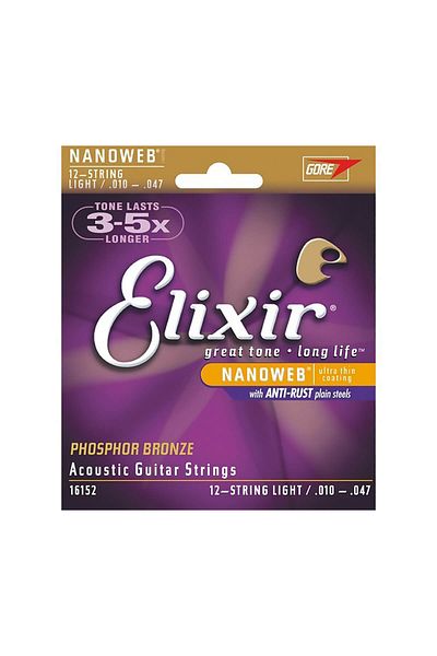 Elixir Phos الصوتيمجموعة برونزية مكونة من 12 سلسلة