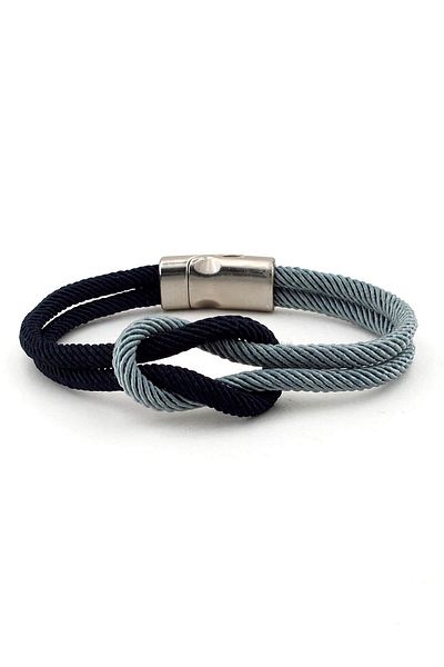 Solfera Men's Lavicert Gray Alaçati Knot Bracelet Bt254