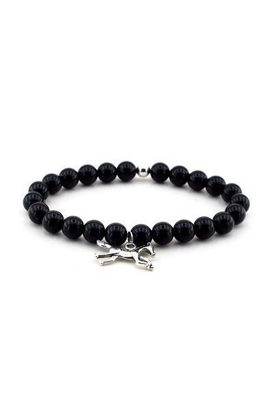 Solfera Men's Onyx Natural Stone Bracelet Order Ati B690