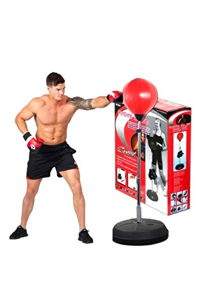 Leyaton Kırmızı Boks Standı Pencikbol Topu Refleks Topu Boks Eldiveni Lyt - 20