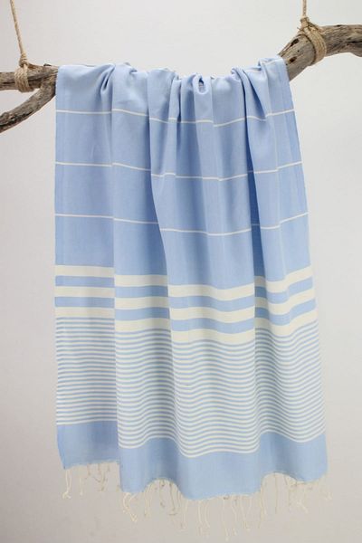Bedinn Peshtemal Route Striped Light Blue Pst285