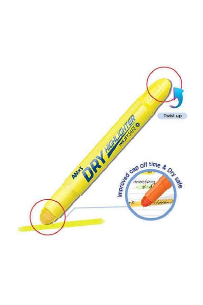 Amos Dry Highlighter Gel Highlighter YELLOW