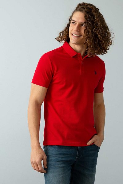 U.S. Polo Assn. Ανδρικό μπλουζάκι πόλο με λαιμόκοψη G081GL011.000.739379