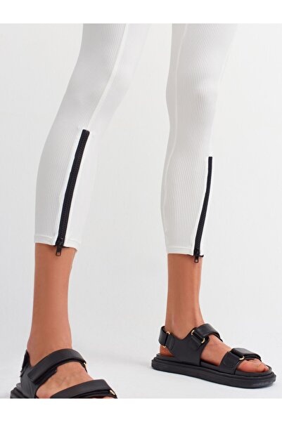 Dilvin Women's Zipper Detailed Tights