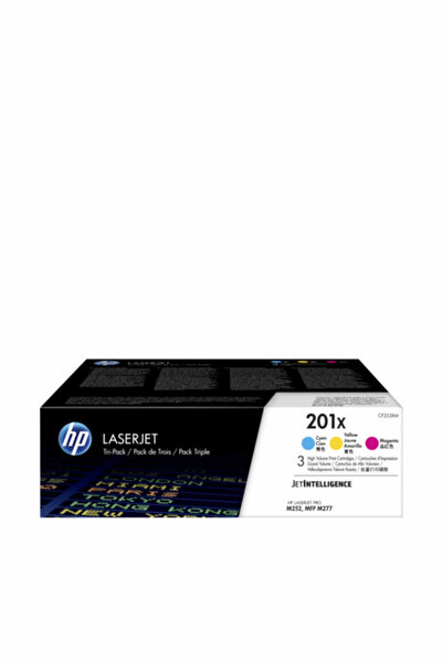 HP CF253XM (201X) CAMGOBEGI/MACENTA/SARI 3LU YUKSEK KAPASITELI TONER 2.300 SAYFA