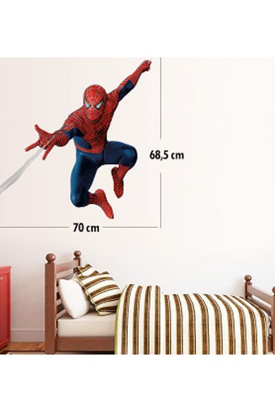 Tilki Dünyası Spiderman Adhesive Kids Room Wall Sticker 0010 74642