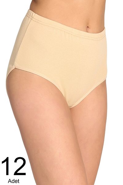 Tutku Pachet de 12 pentru femei Skin Bato din Lycra cu nervuri elastice cu talie înaltă
