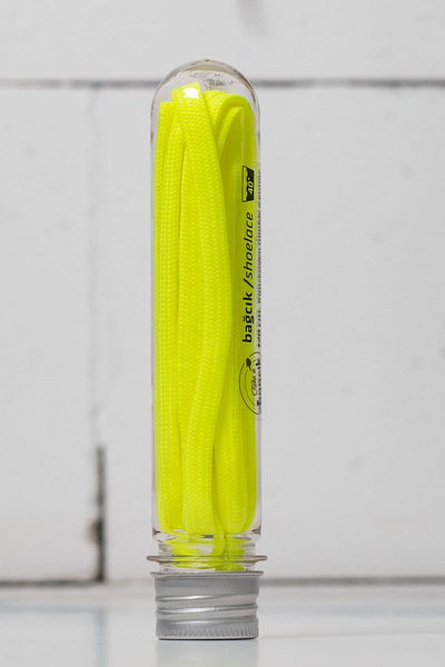 Take a Baacık Shoelaces - 110 cm Tight Knitted Neon Yellow Laces - 35TB110SS