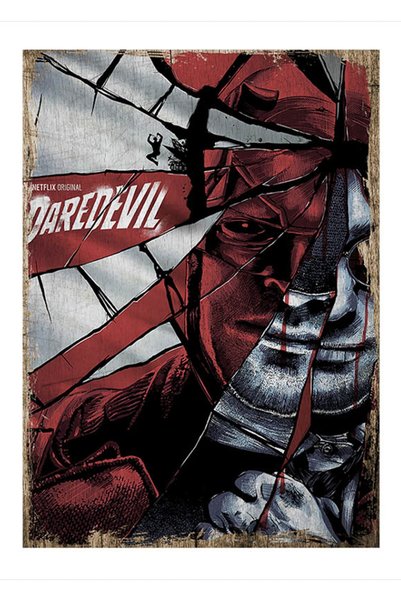 Cakatablo 25cmX35cm Ahşap Tablo Daredevil