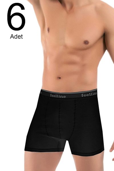 Feelline Ανδρικά μποξεράκια Lycra 6 συσκευασιών
