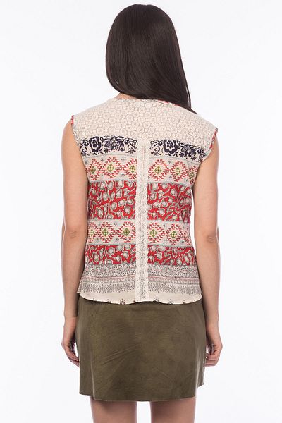 Koton Women's Red Blouse 6YAL66911IW
