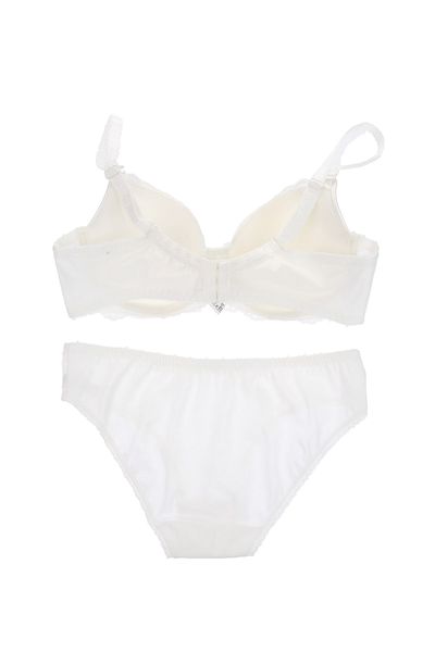 Orkide Women's Ecru Plus Size Unpadded Bra Set NIKOL
