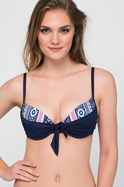 Yamamay Kadın Gece Mavisi Destekli Bikini Üstü CBAD092B09