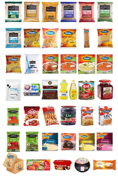 Ramazan Paketi Ramazan Kumanya Yardım Erzak Kolisi 41 Parça 6 Nolu Paket - Blueden
