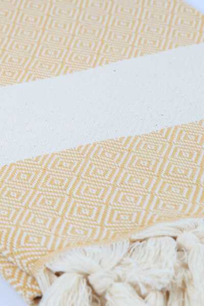 Bedinn Peshtemal Diamond ριγέ μουστάρδα Pst249