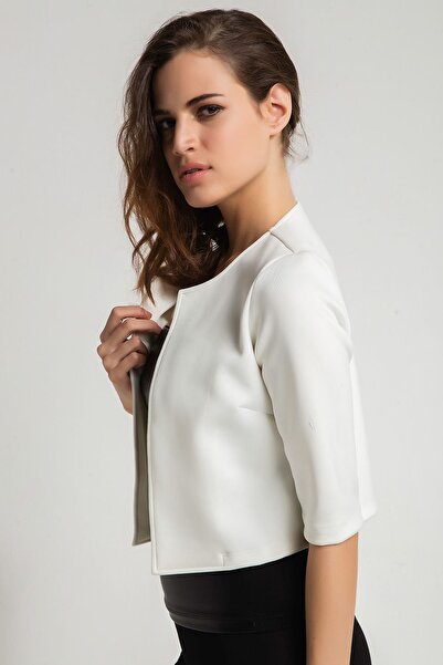 Laranor Kadın Ekru Mini Ceket 16L4725