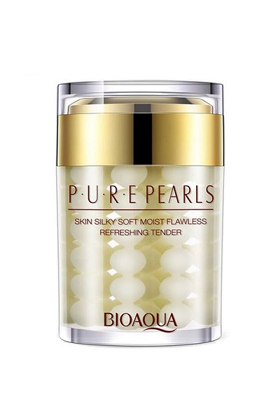 Bioaqua كريم خالي من العيوب مضاد للشيخوخة بخلاصة اللؤلؤ اللؤلؤي النقي 60 جرام
