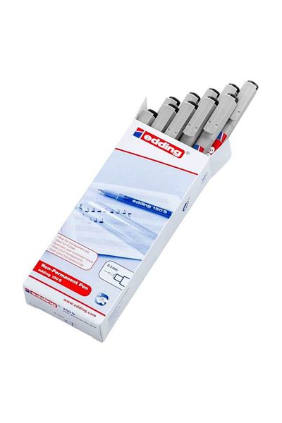 Edding 150s Erasable Acetate Pen 10 Pack Black