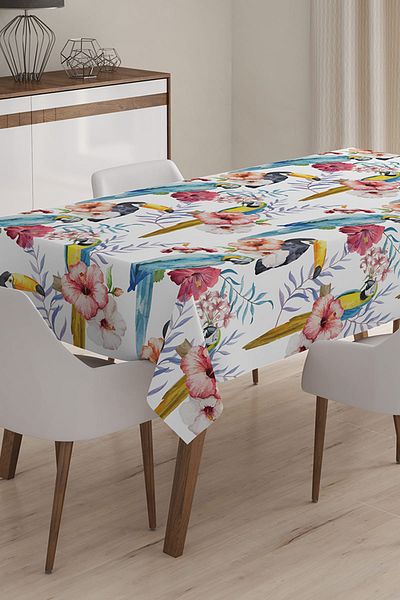 Realhomes Custom Design 3D Digital Printed Tablecloth - 140 x 220 cm