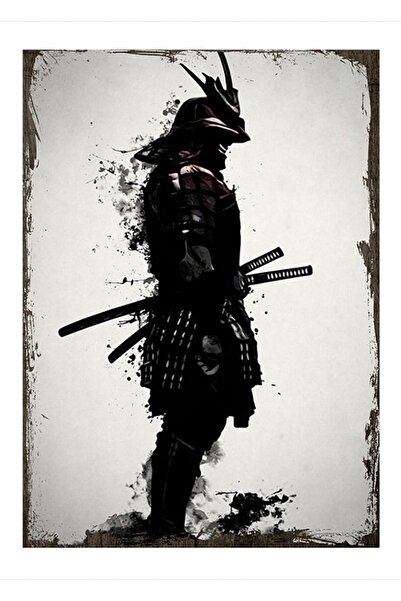 Cakatablo 35cmX50cm Ahşap Tablo Samuray