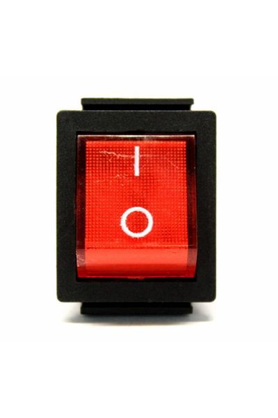 S-Line Red Switch Button Illuminated Large Size 4pin