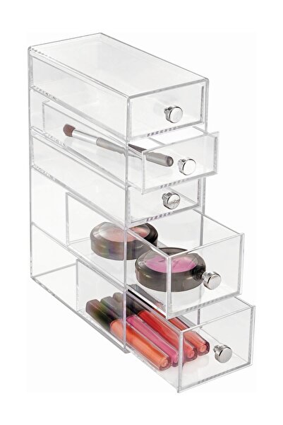 Bosphorus منظم النظارات ومستحضرات التجميل والأشياء الصغيرة بخمسة أدراج للمجوهرات والمكياج